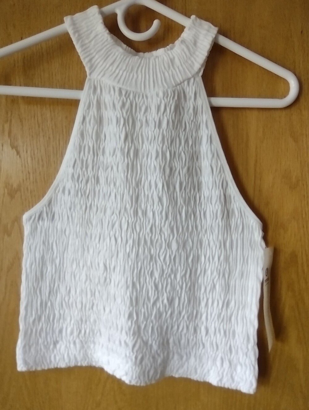 Mono B Smocked Halter Top Size Large